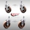Service Caster 5 Inch SS High Temp Glass Filled Nylon 12mm Threaded Stem Caster Brake, 2PK SCC-SSTS20S514-GFNSHT-M1215-2-TLB-2 - alternate 1
